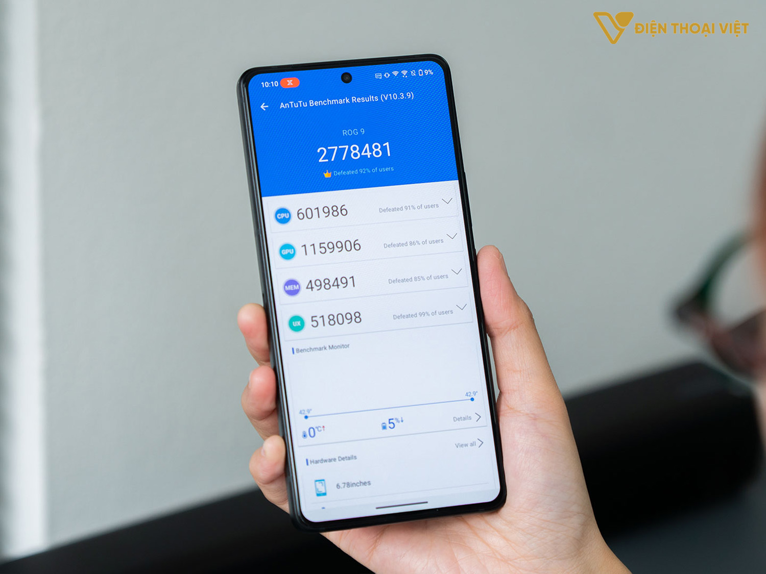 Đánh giá hiệu năng điện thoại Asus
