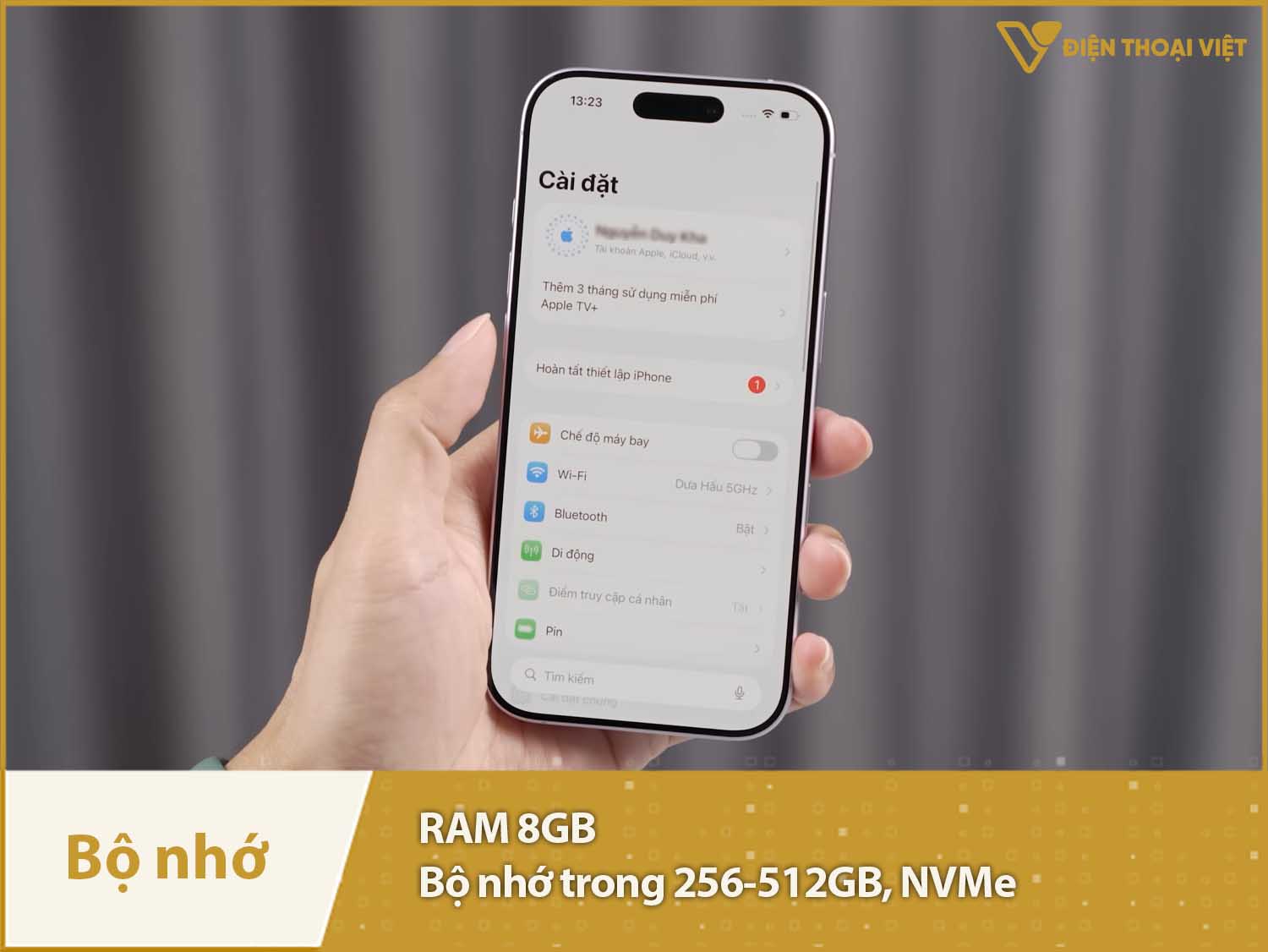 iPhone 17 có RAM 8GB & Bộ nhớ trong 256-512GB