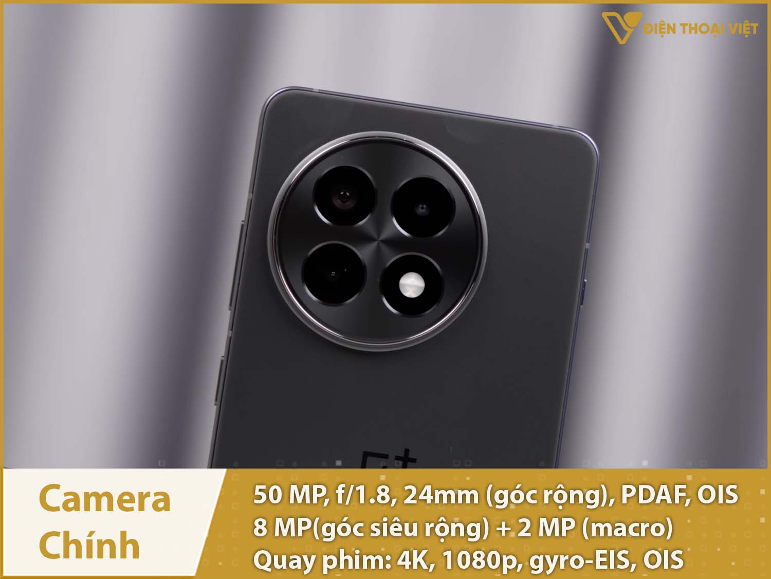 Camera 50MP OIS; Quay phim cực nét lên tới 4K