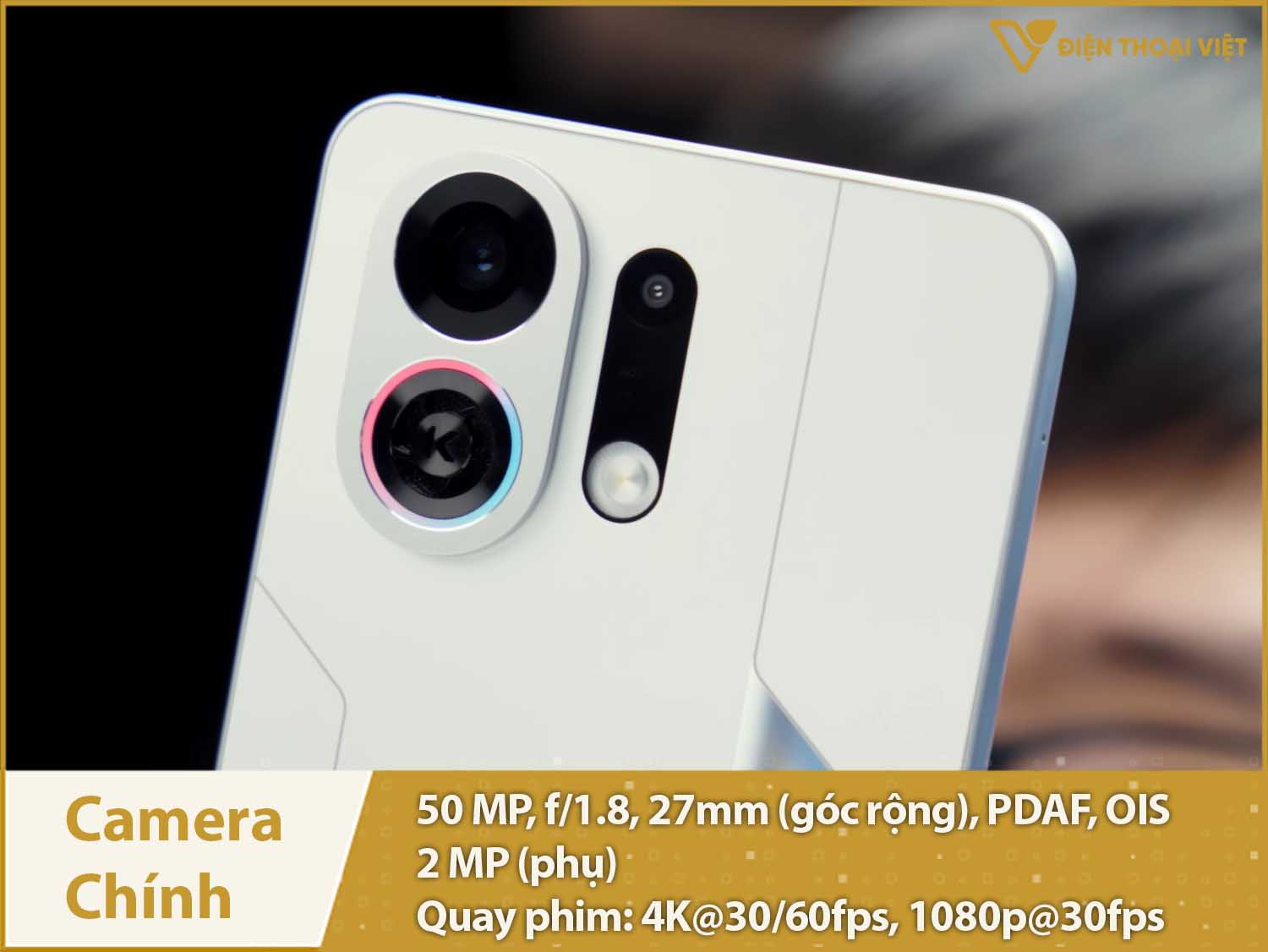 Camera kép 50MP & Quay phim 4K