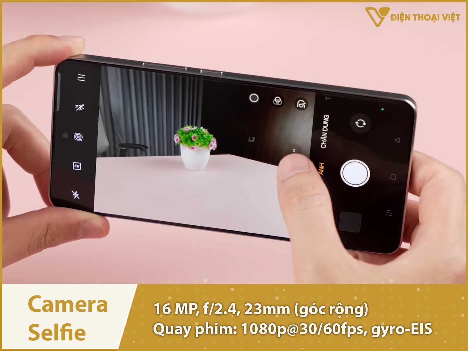 Camera selfie 16MP & Quay phim 1080p