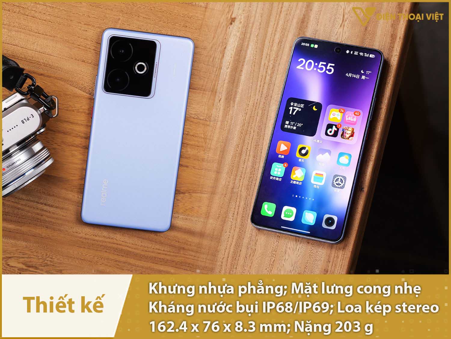 Thiết kế cao cấp có IP68/IP69
