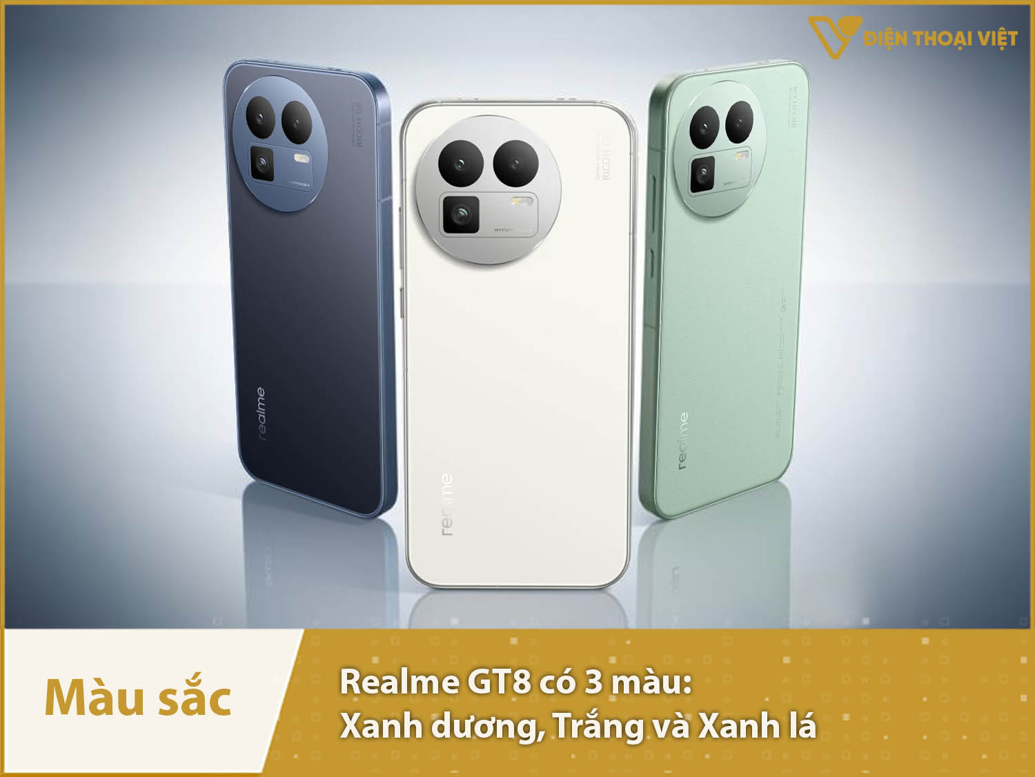 Realme GT 8 cung cấp 3 màu sắc