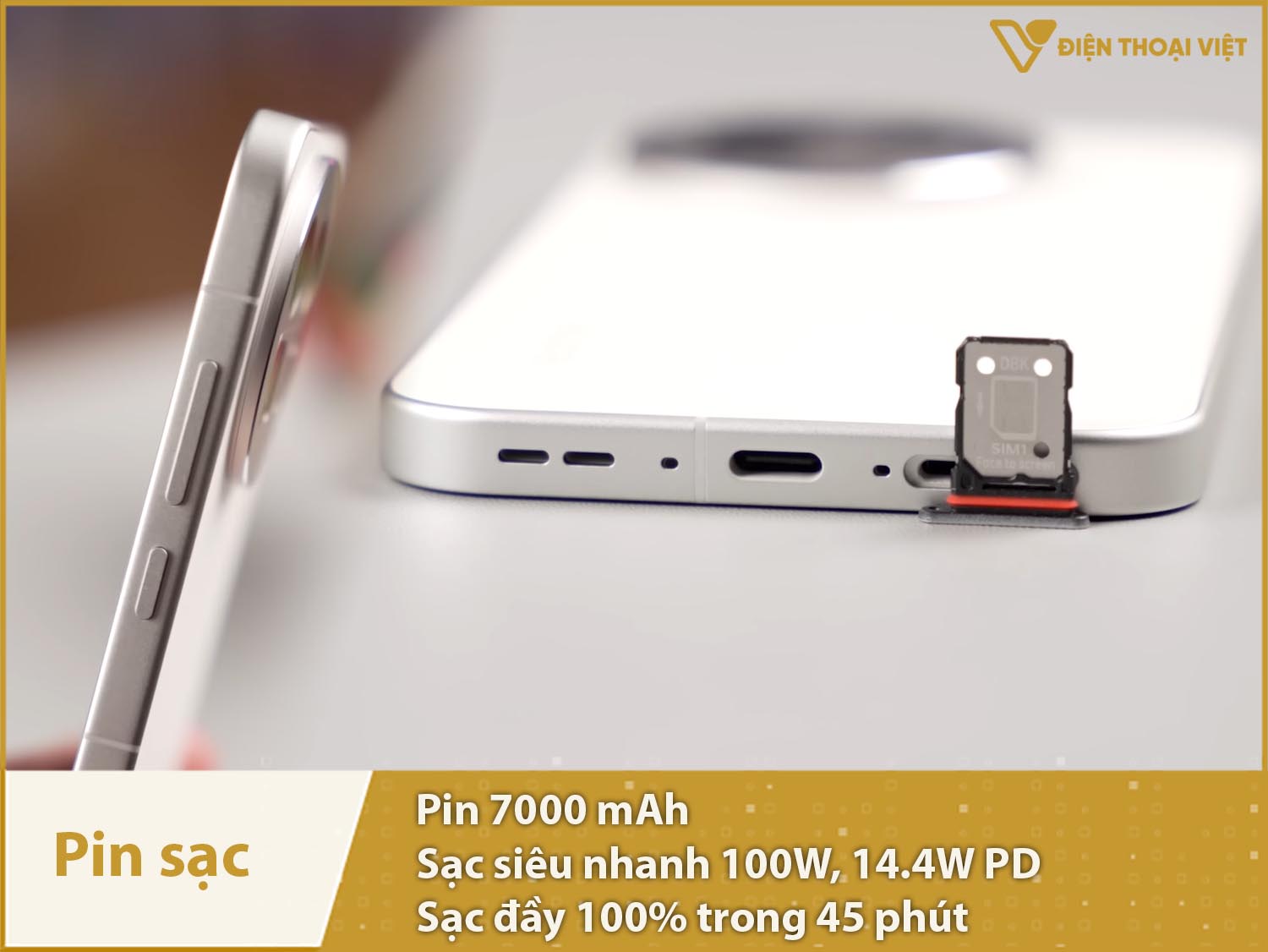 Pin 7000mAh sử dụng lâu dài & Sạc siêu nhanh 100W