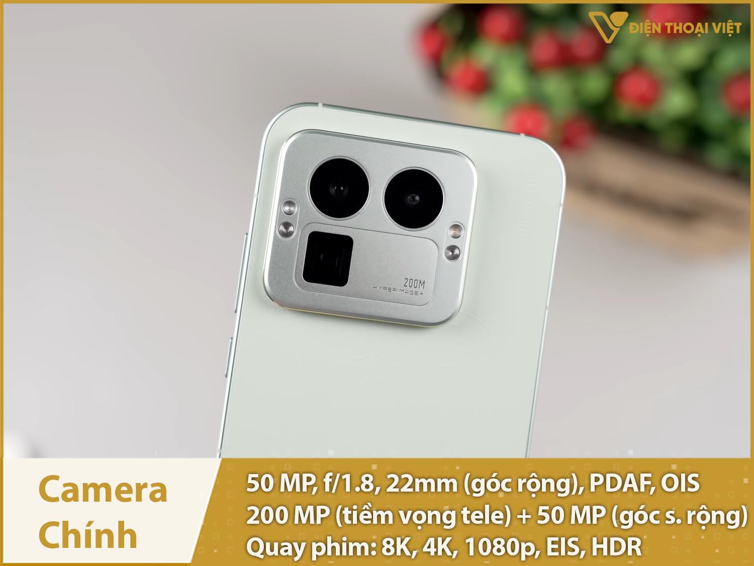 Camera 50MP, tiềm vọng 200MP & Quay phim 8K
