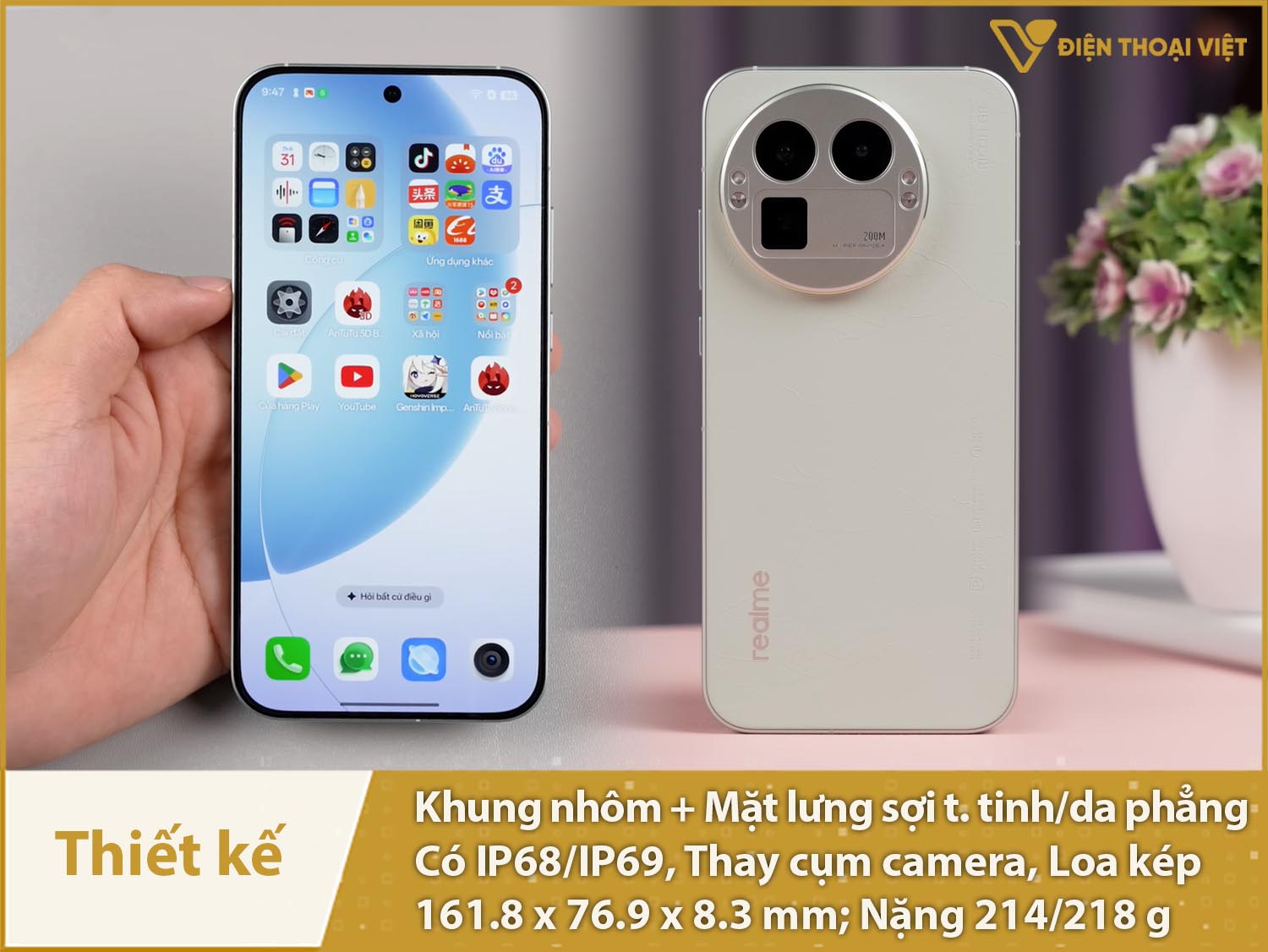 Thiết kế đẳng cấp, cụm camera linh hoạt