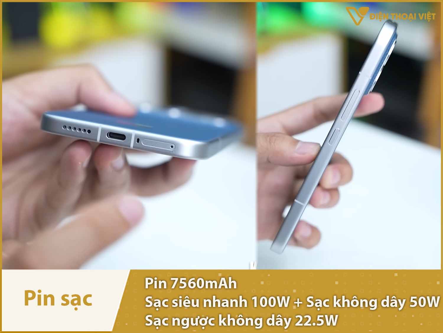 Pin 7560mAh sử dụng cả ngày không lo hết