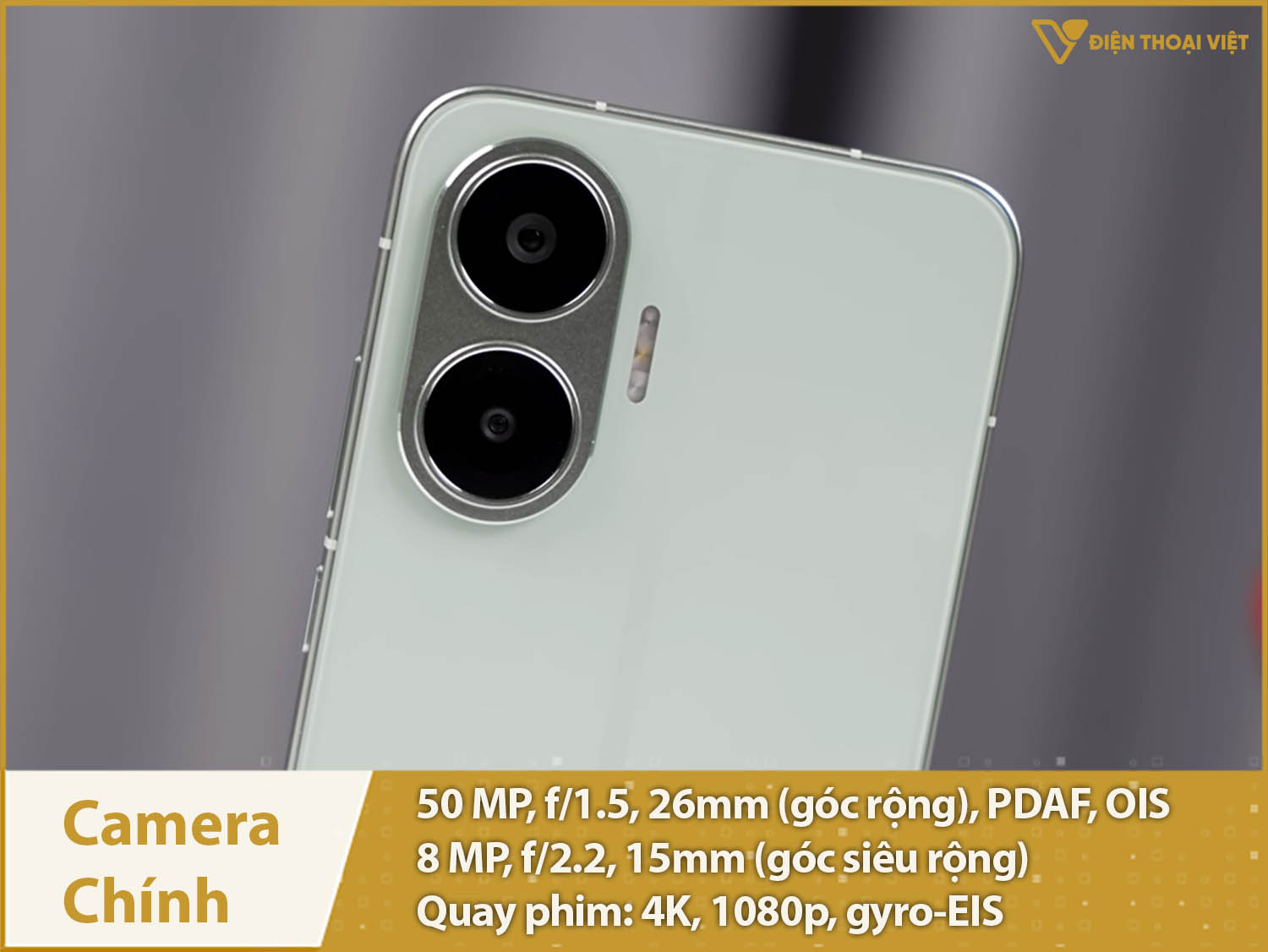Camera kép 50MP & Quay phim 4K