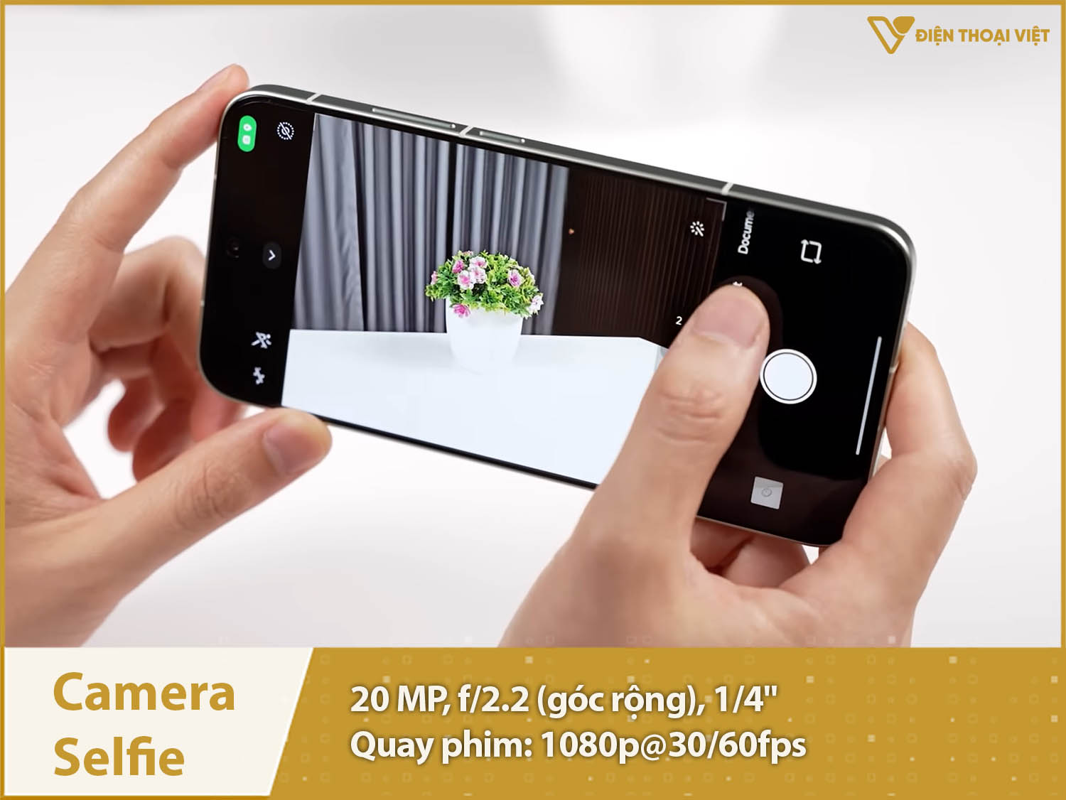 Camera selfie 20MP & Quay phim 4K