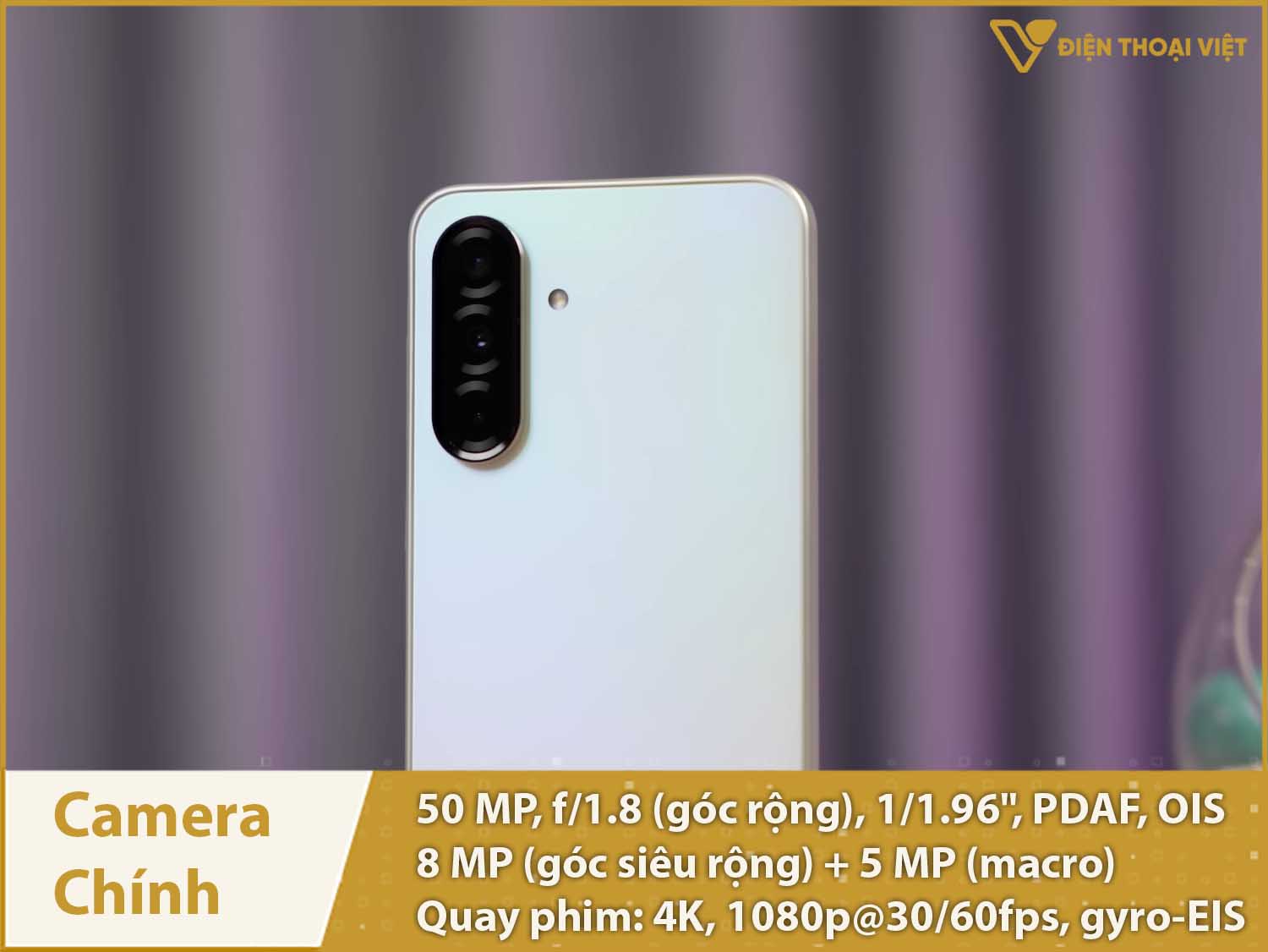 Camera 50MP OIS & Quay phim 4K