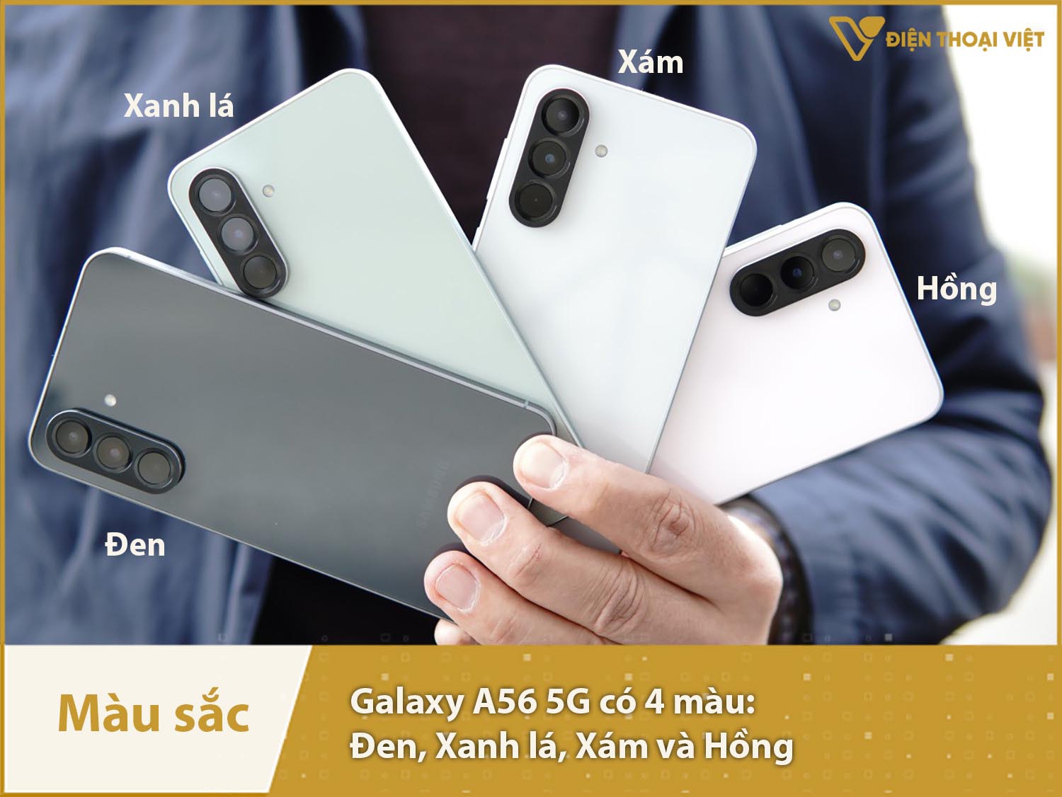 Galaxy A56 có 4 màu sắc