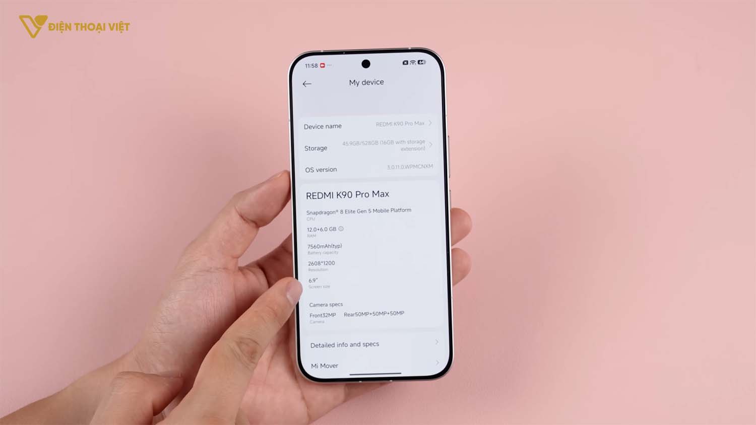 tren-tay-redmi-k90-pro-max-thong-so-ky-thuat