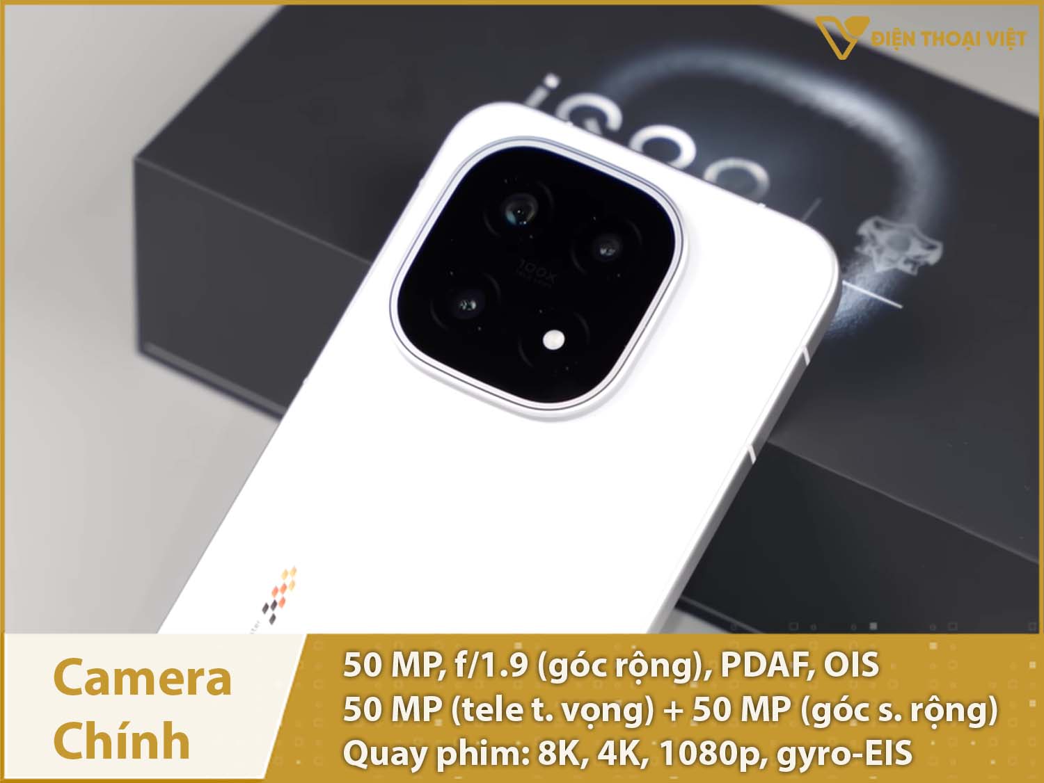 Camera 50MP & Quay video 8K