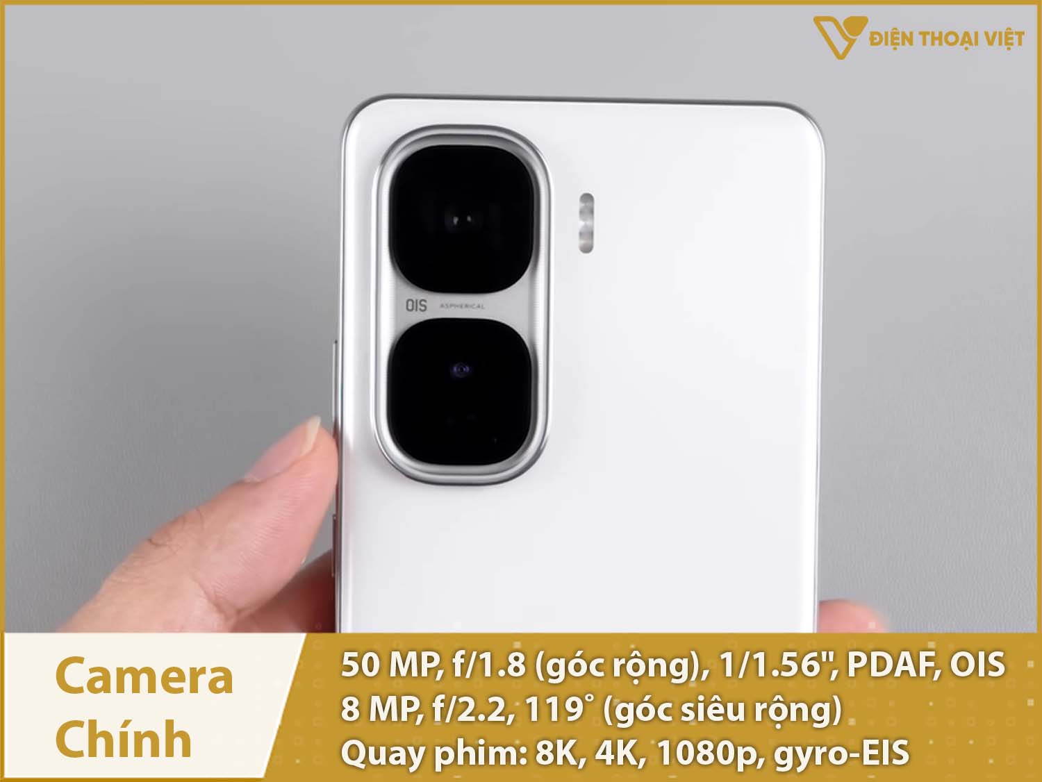 Camera kép 50MP & Quay video 8K