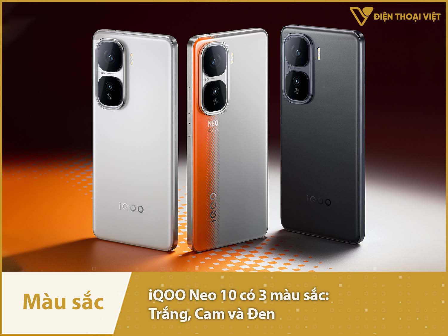 iQOO Neo 10 cung cấp 3 màu sắc