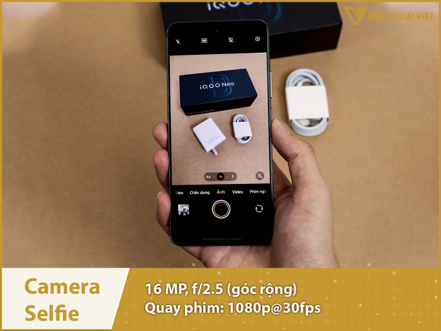 Camera selfie 16MP & Quay phim 1080p