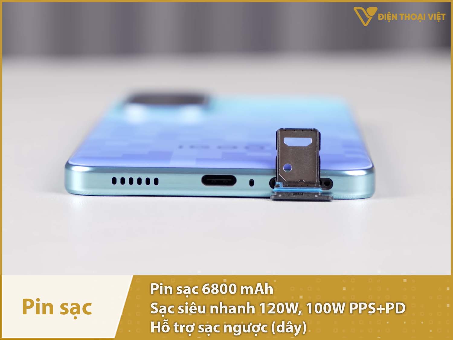 Pin 6800mAh cực trâu & Sạc siêu nhanh 120W, có sạc ngược