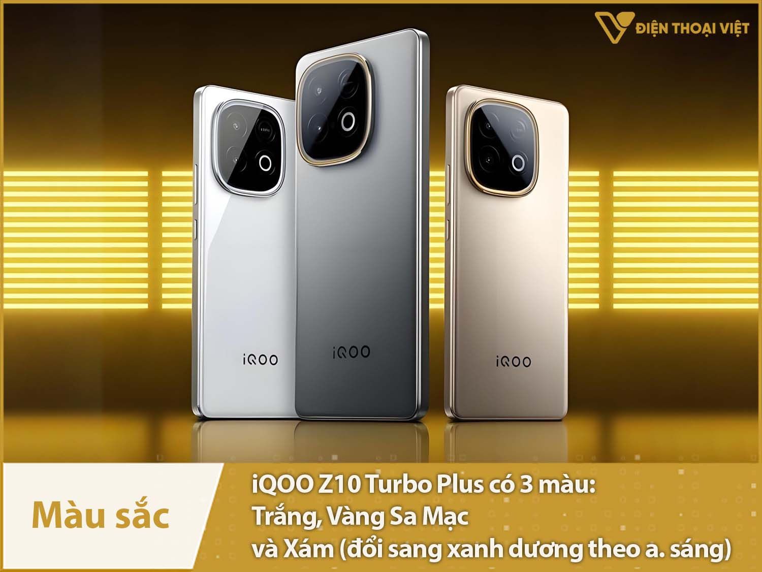 iQOO Z10 Turbo Plus có 3 màu sắc