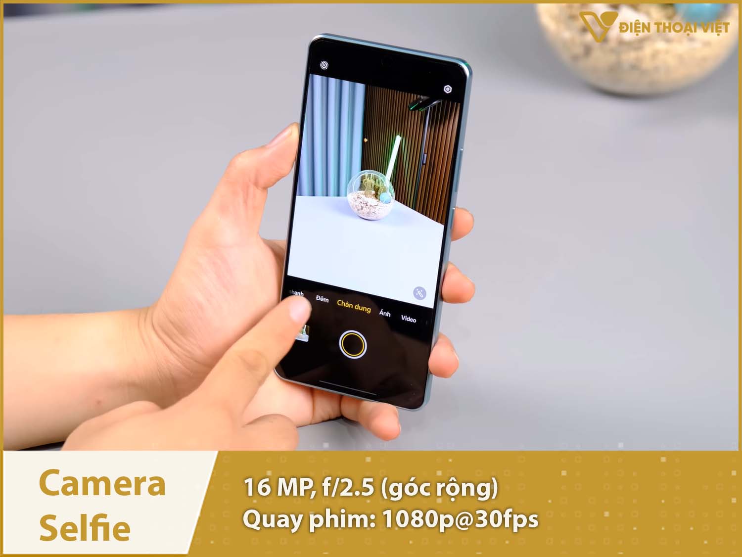 Camera selfie 16MP & Quay phim 1080p