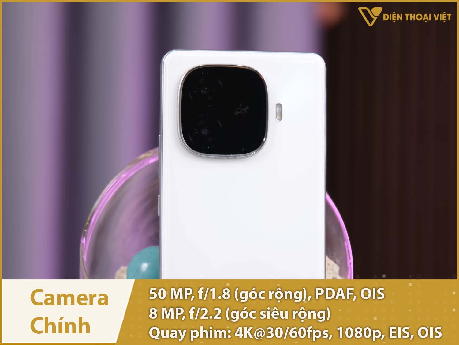 Camera kép 50MP & Quay phim 4K