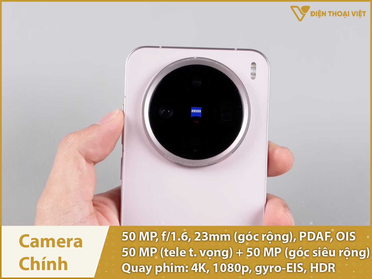 Camera Zeiss 50MP & Quay phim 4K