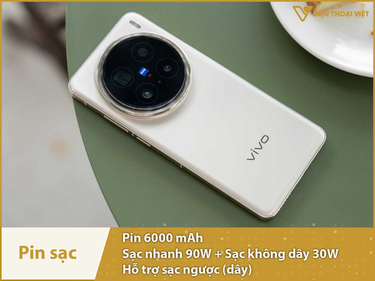 Pin 6000mAh & Sạc 90W