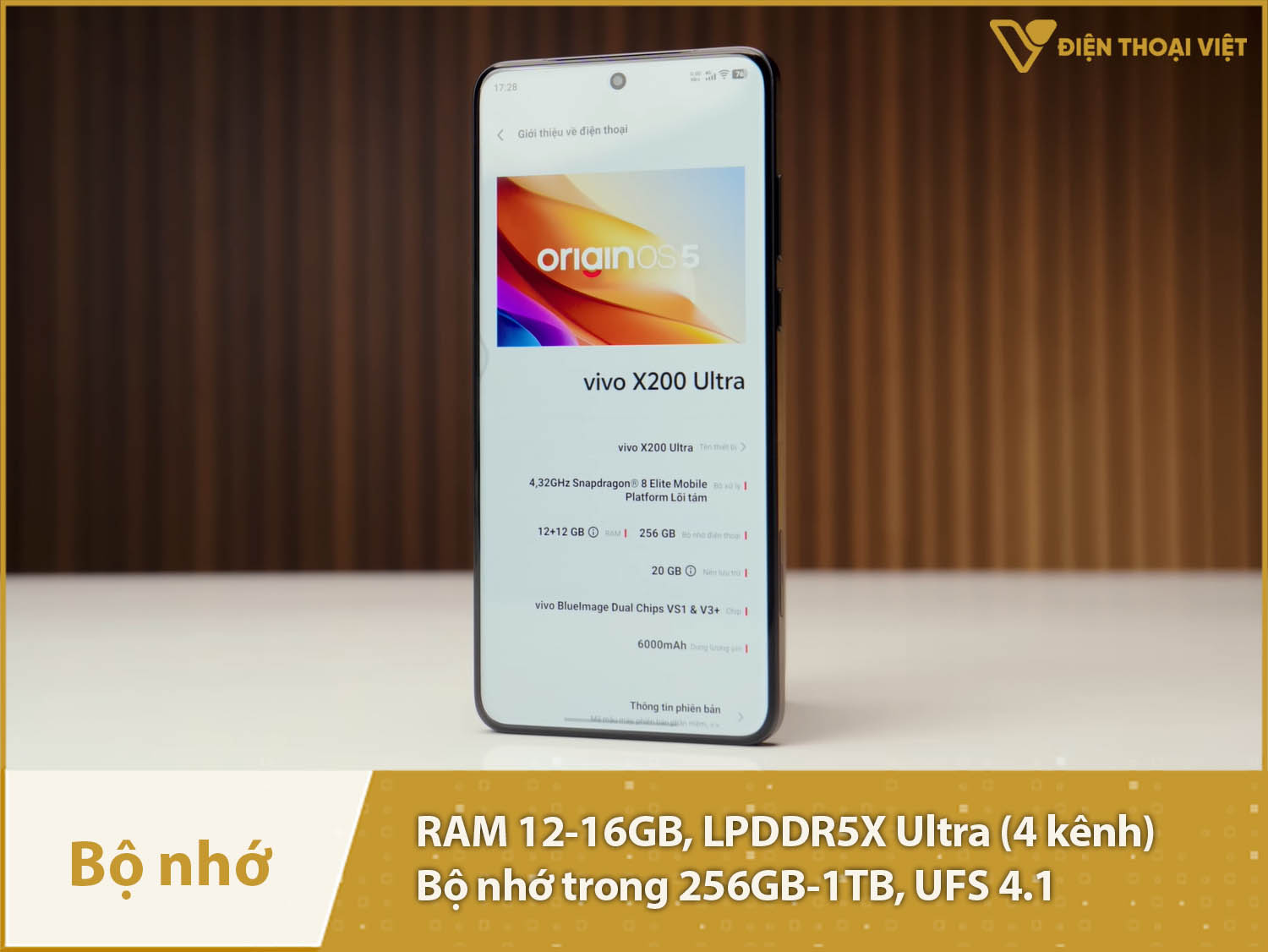 vivo X200 Ultra có RAM 12-16GB & Bộ nhớ trong 256GB-1TB