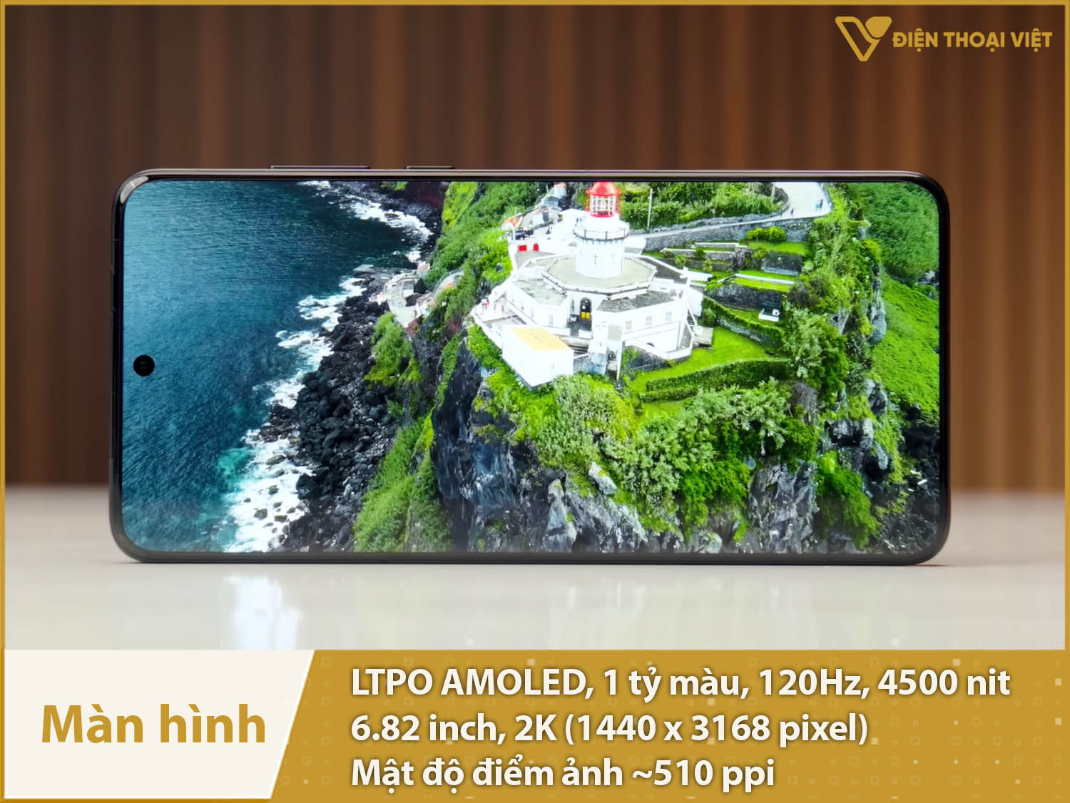 Màn hình 6,82 inch 2K siêu nét