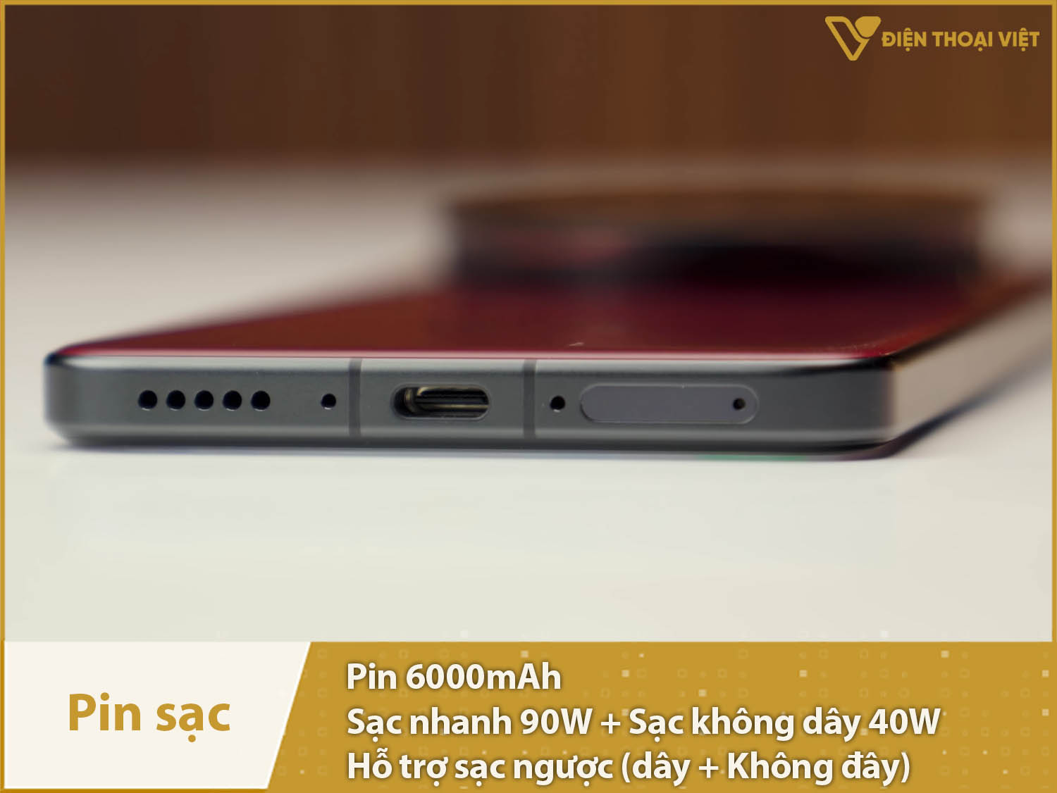 Pin 6000mAh & Sạc nhanh 90W