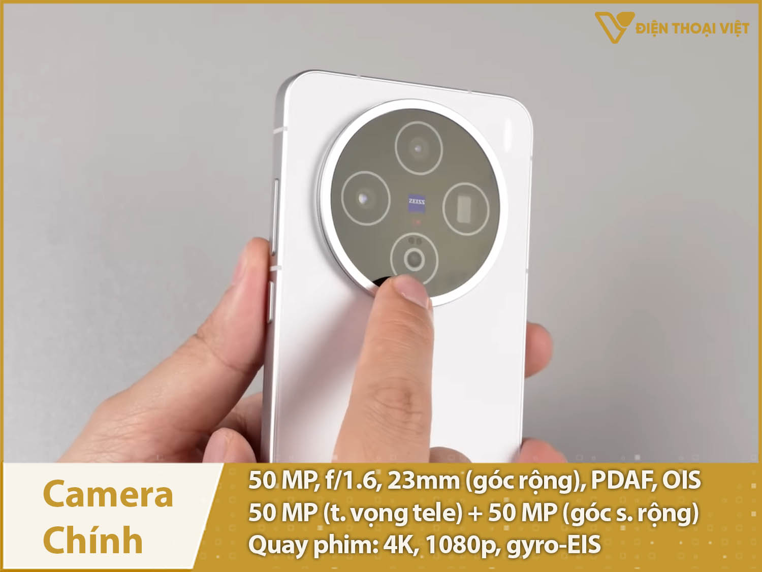 Ba camera 50MP & Quay video 4K