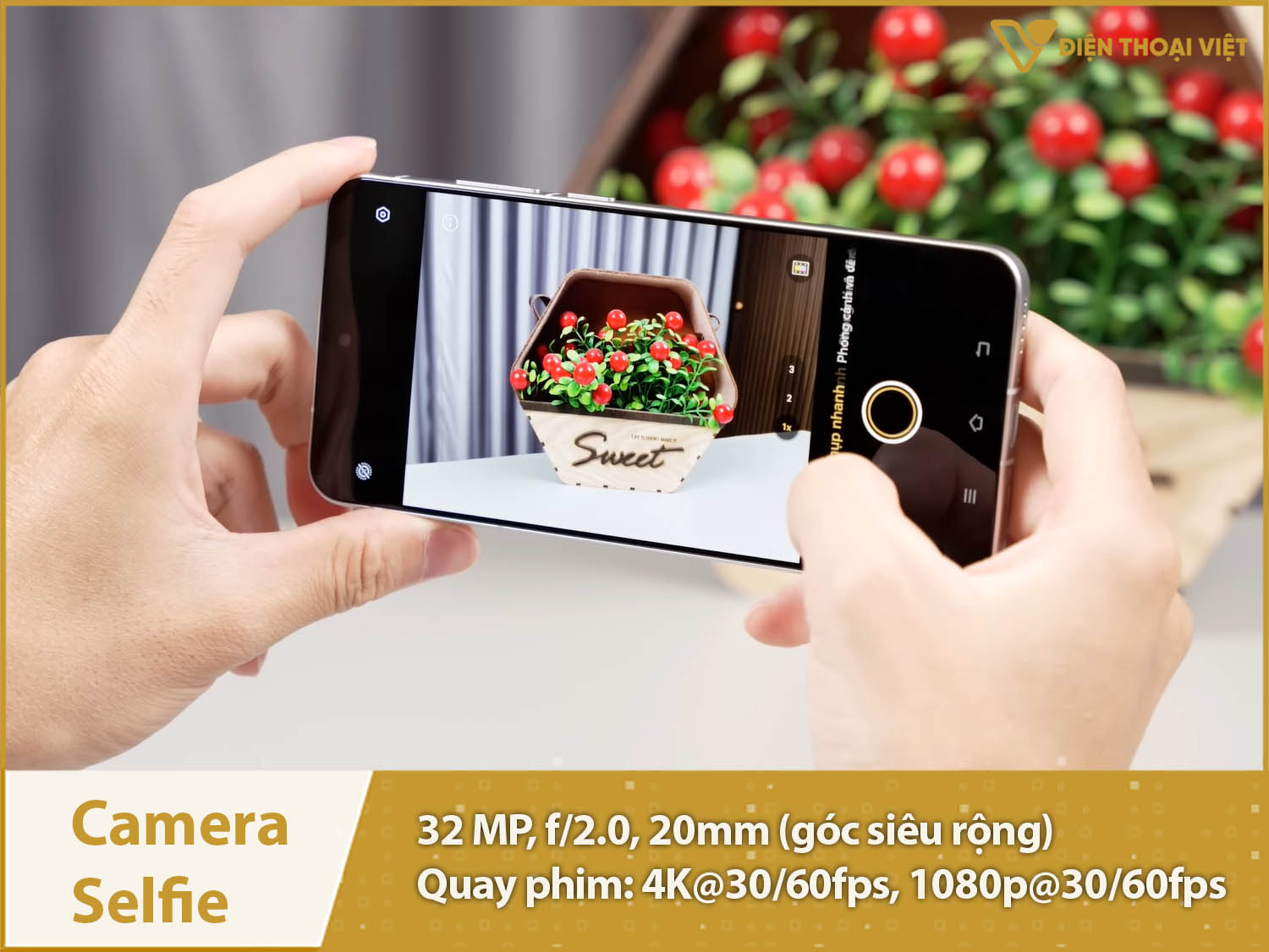 Camera selfie 32MP & Quay phim 4K