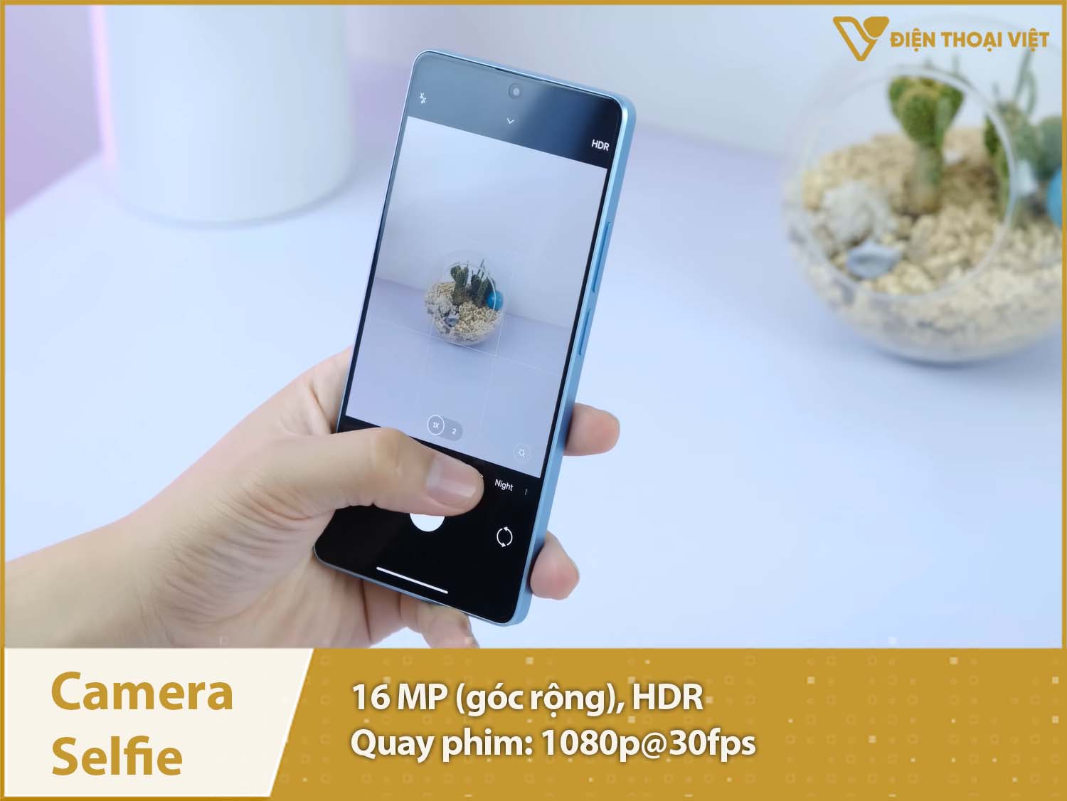 Camera selfie 16MP & Quay phim 1080p