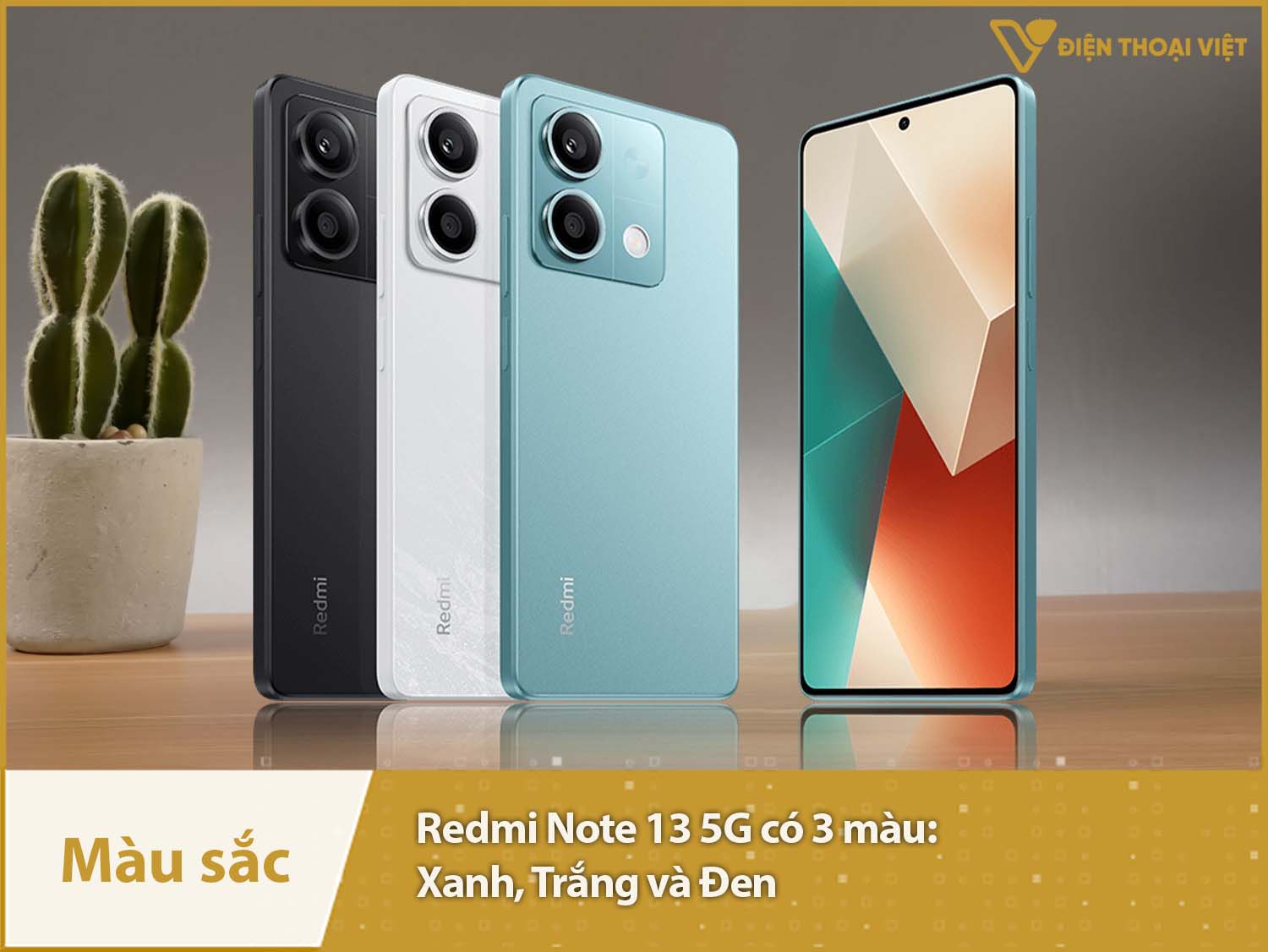 Xiaomi Note 13 có 3 màu: Đen, Trắng và Xanh dương
