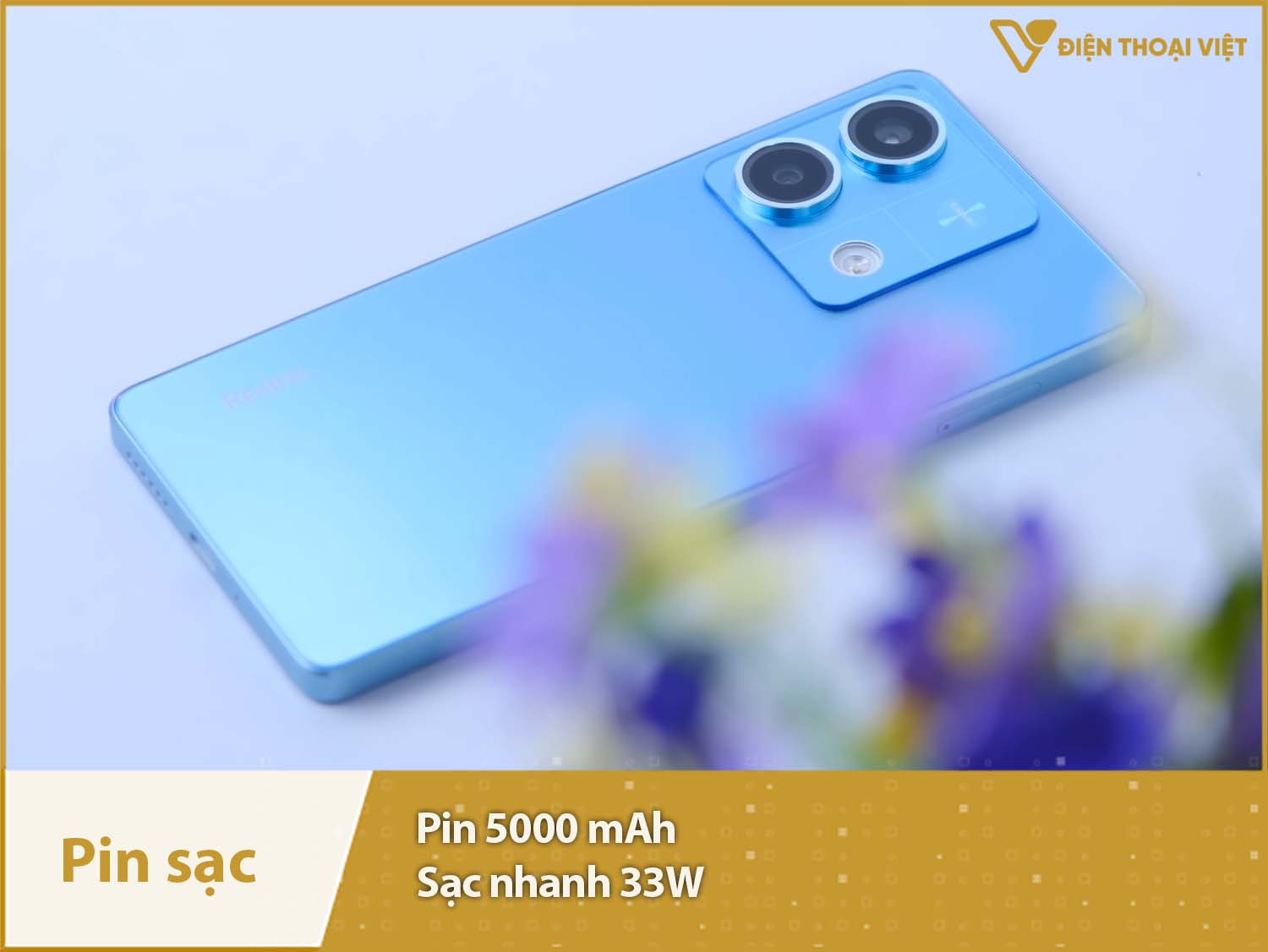 Pin 5000mAh đủ dùng & Sạc nhanh 33W tốc độ cao