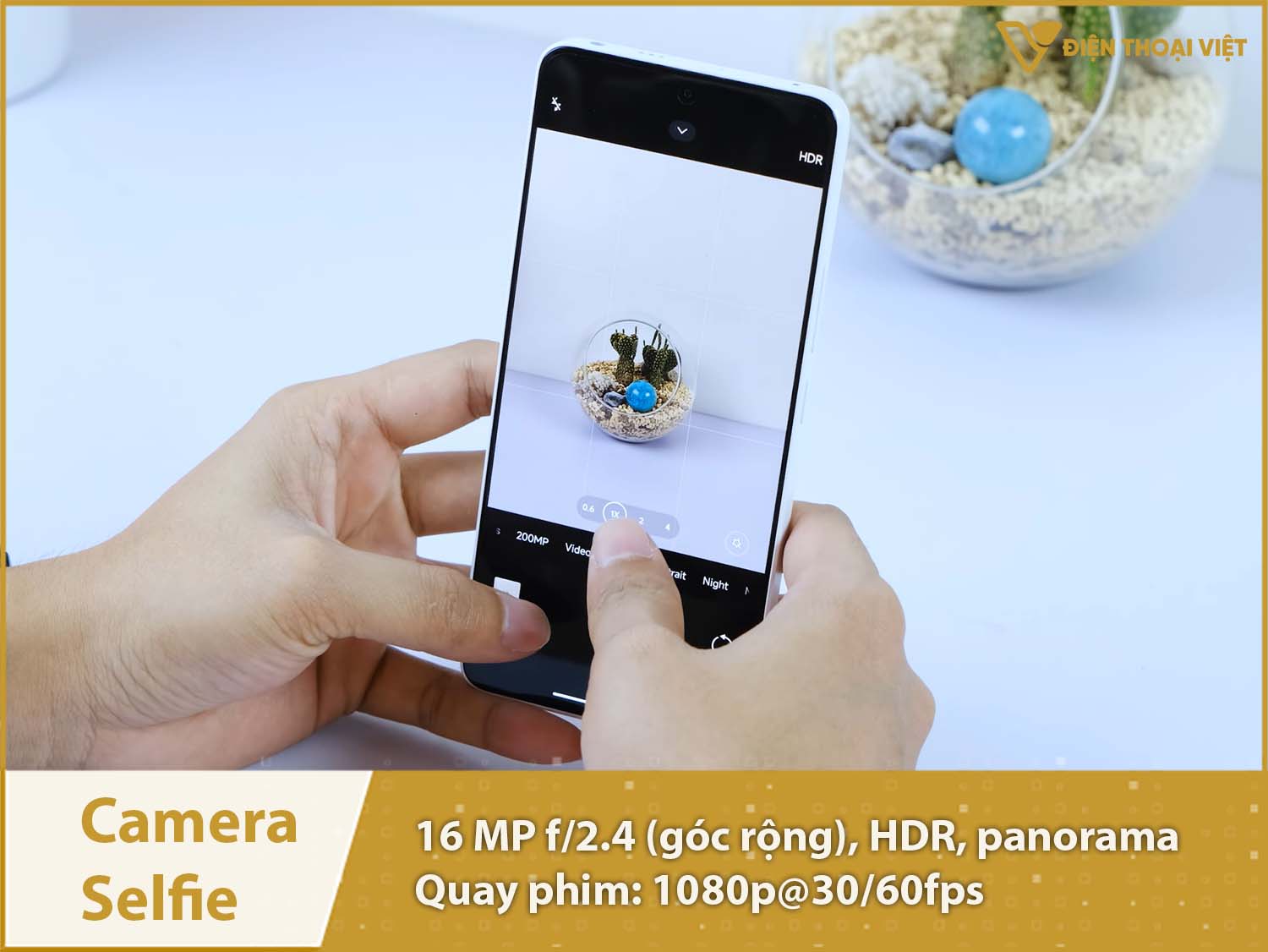 Camera selfie 16MP & Quay phim 1080p